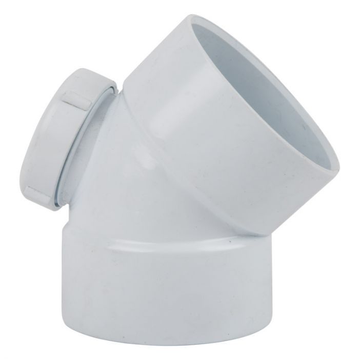 Agrinet SABS 45 Degree Waste Bend - 50mm (Pack of 10)