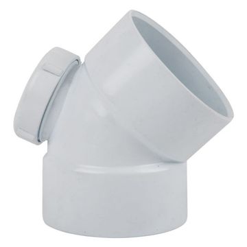 Agrinet SABS 45 Degree Waste Bend - 50mm (Pack of 10)