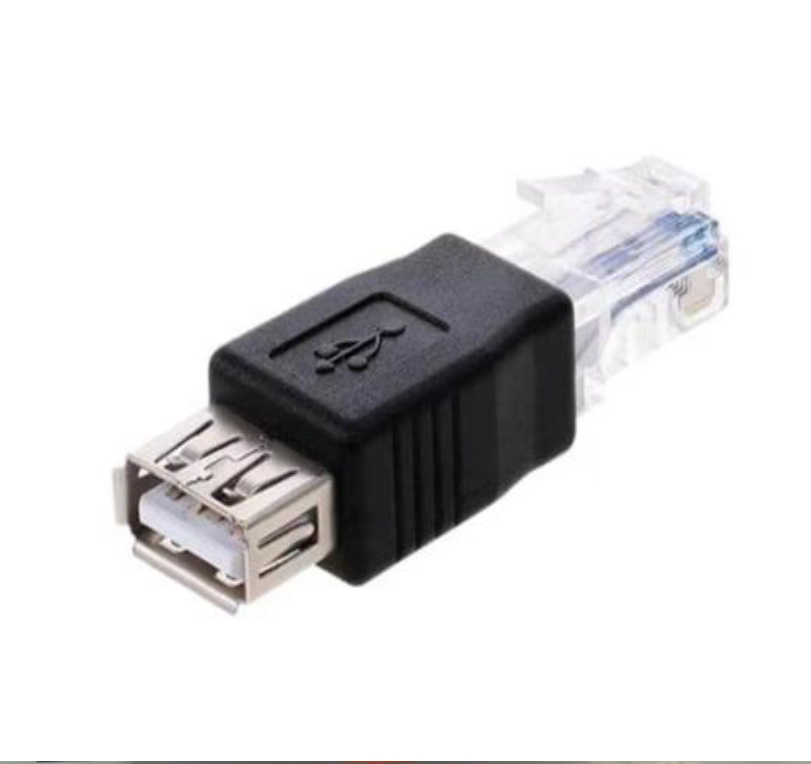 Crystal head USB type A female to RJ45 Ethernet