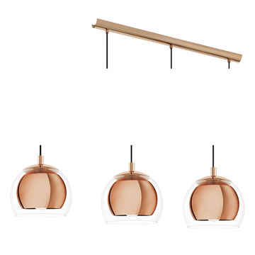 Rocamar 3 Lights Copper  Pendant