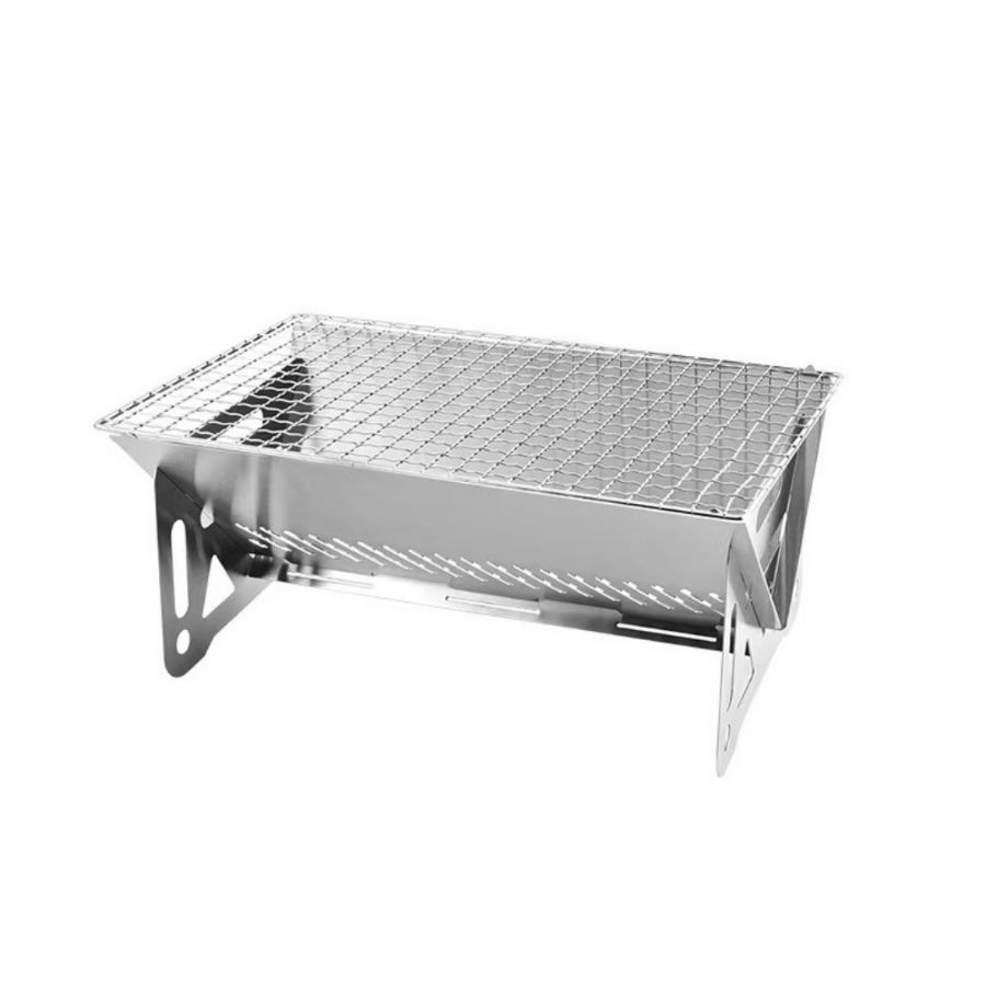 Portable Stainless Steel - Foldable Braai Grill - 2 Pack