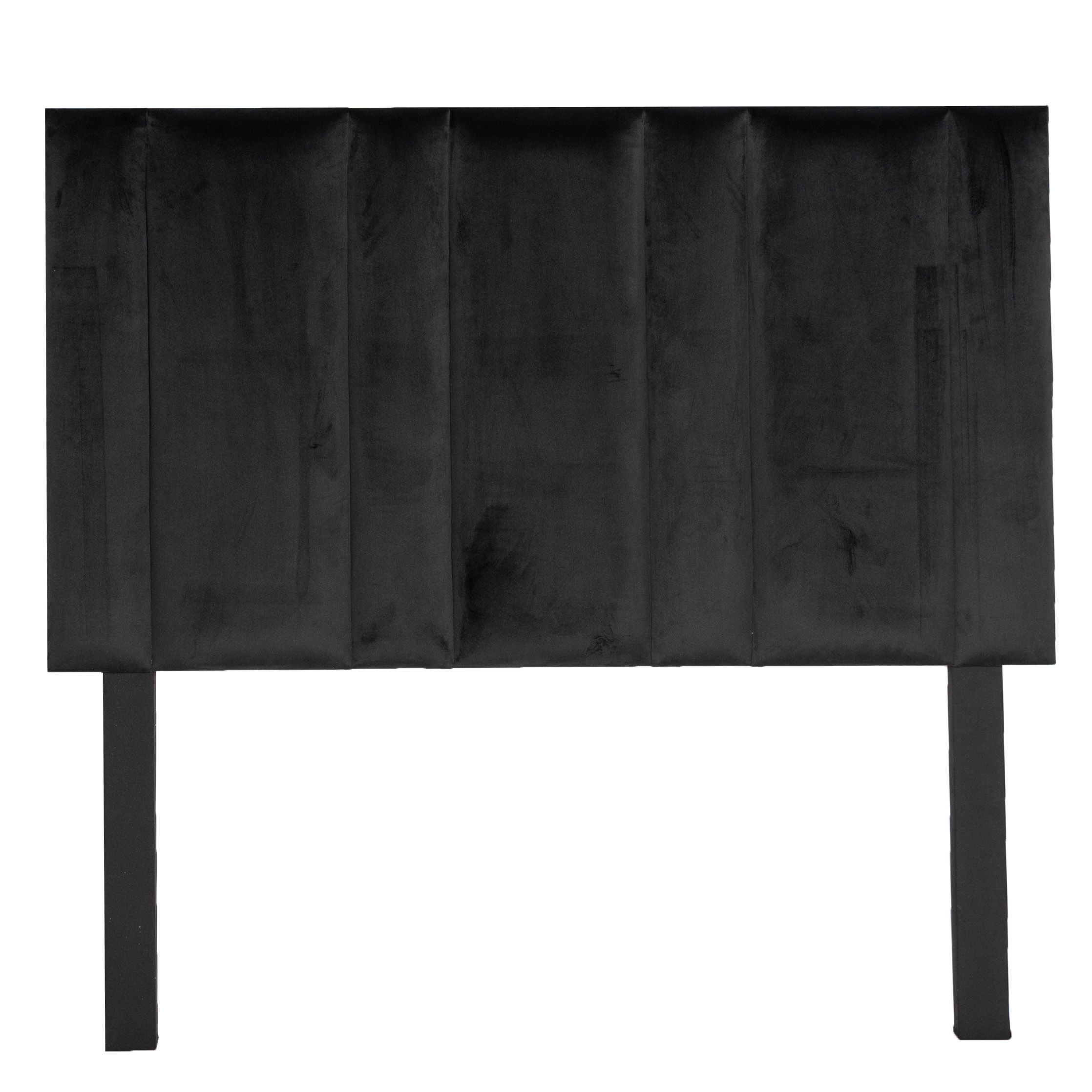 Mia Headboard - Black Velvet - 3/4