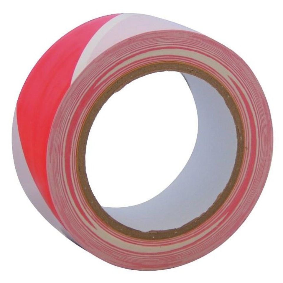 Red and White Hazard Tape 5CMx5M