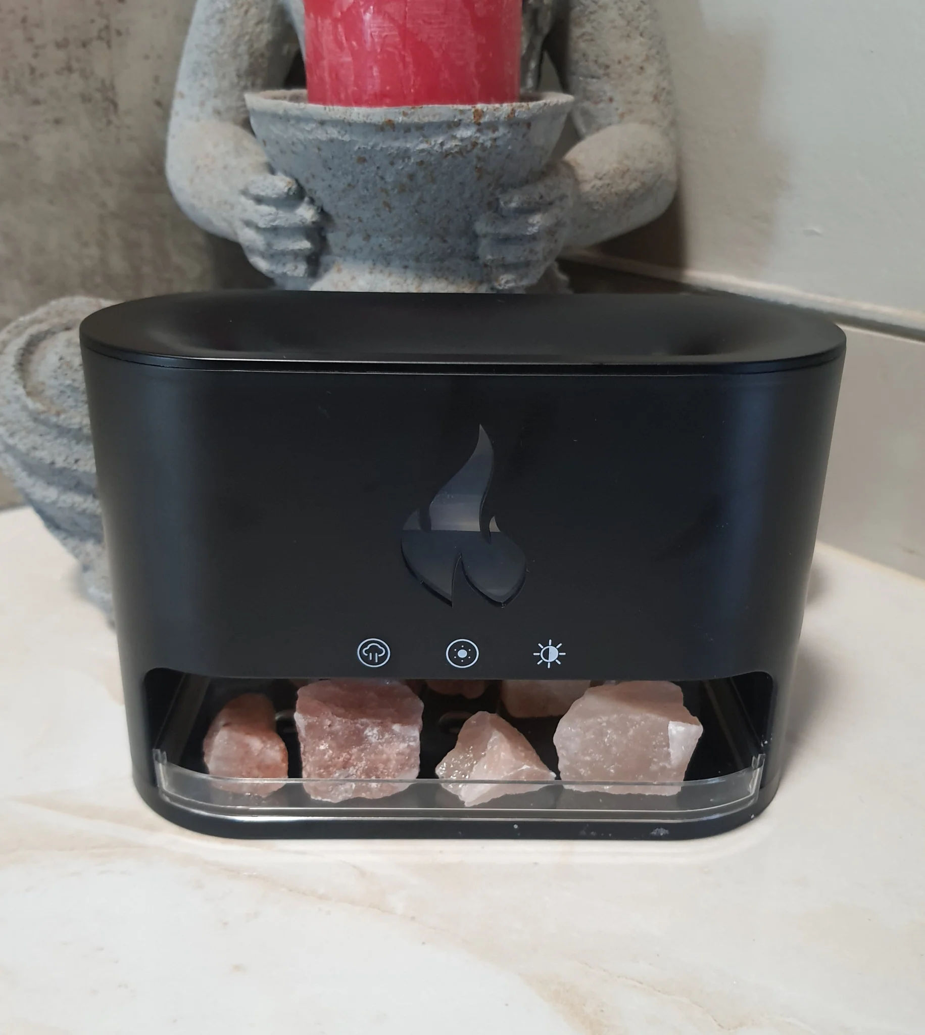 Salt Stone Aroma Diffuser - Black