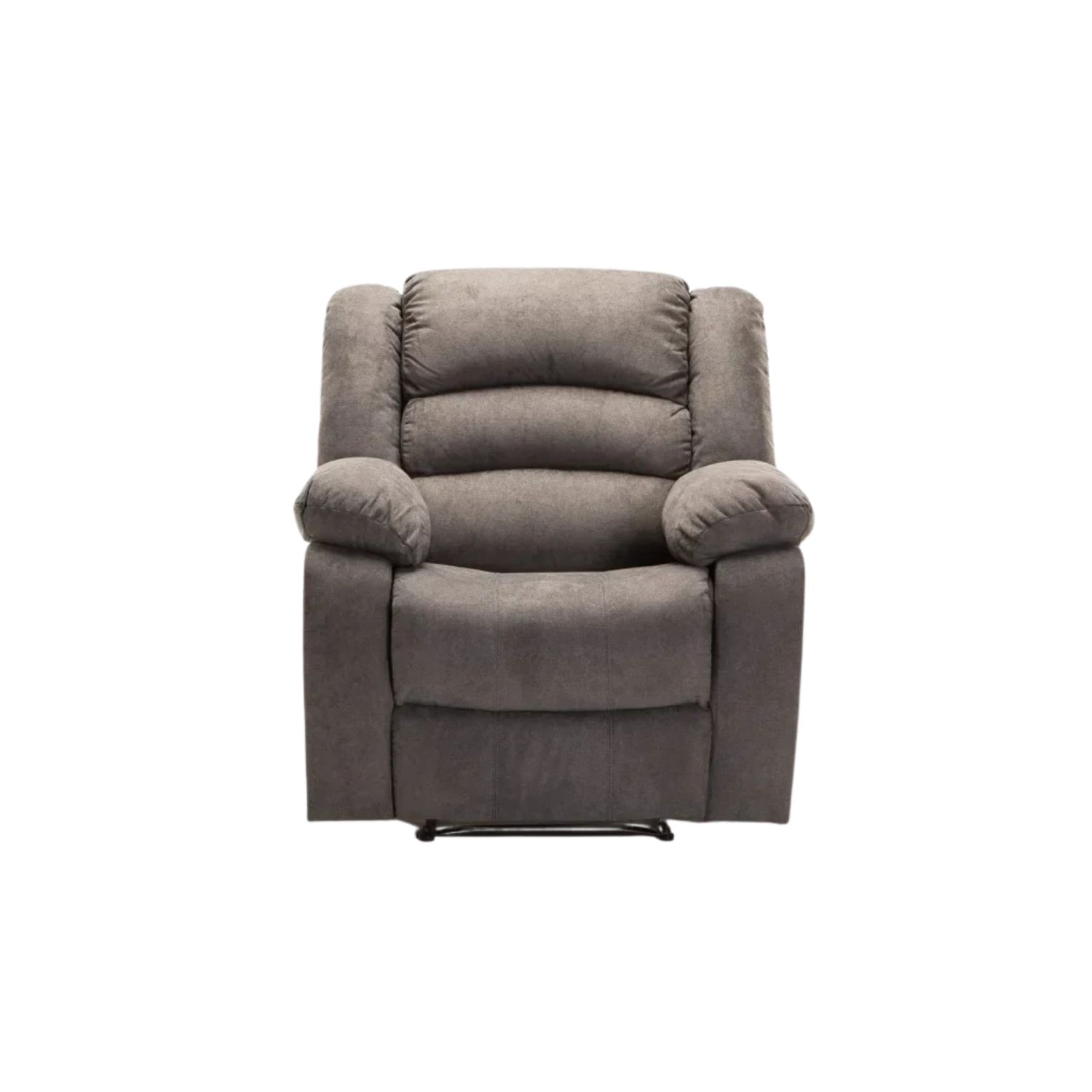 Dark Grey Fabric Recliner Armchair