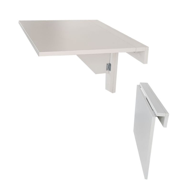 SpaceSave Folding Wall Mounted Drop-Leaf Table 57x37cm - White