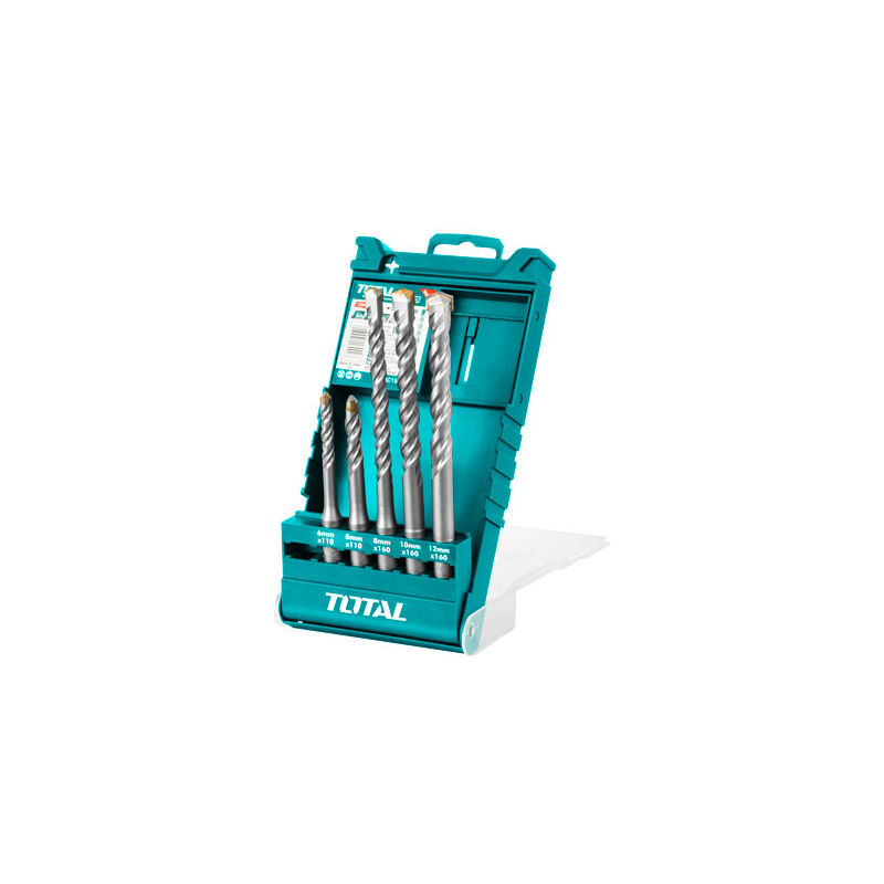 Total Tools SDS Hammer Drill Bits Set 5Pcs Industrial