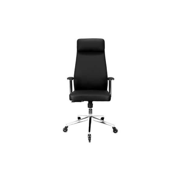 Amber High Back Office Chair with Chrome Ball Bearing Casters