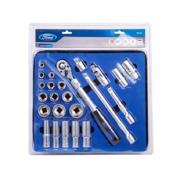 1/2" RATCHET & SOCKET SET (24PC)