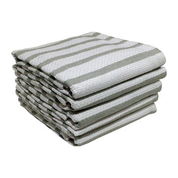 Bunty's Kitchen Towel - Design 2053 - 040x075cms - (05 Pc Pack) - Stripes - Winter Pear