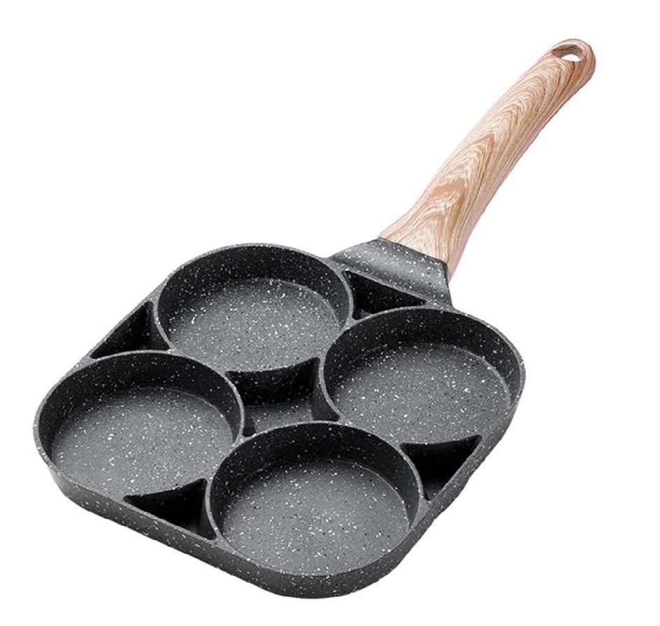 Four-Hole Non-Stick Thick Breakfast Cooking Pan