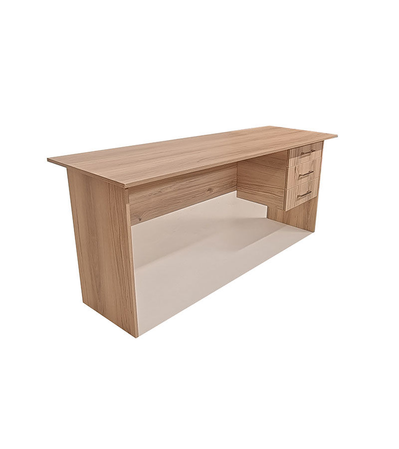 London 3 Drawer Desk 180cm - Sahara
