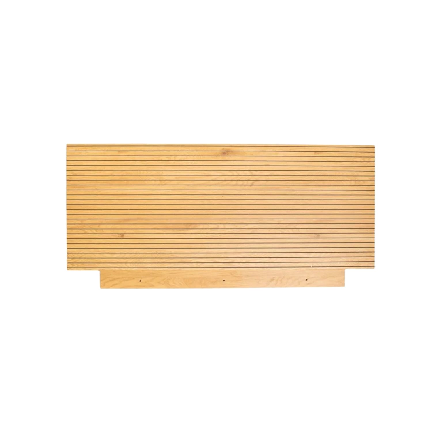 Modern Slatted Wall-Mounted Headboard - King