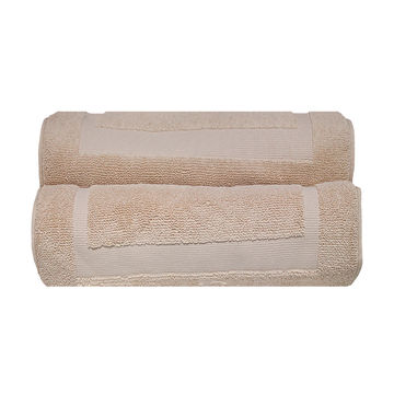 Bunty's Hotel Collection 900GSM 50x80cms Bath Mats - 02 Pc Pack - Tapioca