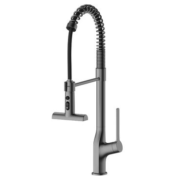 Novara Flexi Pull Out Kitchen Mixer-Gun Metal