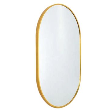 Muett Gold Mordern Oval Wall Mirror 80cm x 60cm