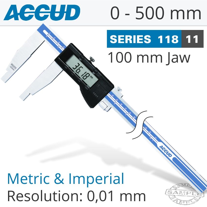 DIG. CALIPER 500MM 0.05MM ACC. S/STELL 0.01MM RES.
