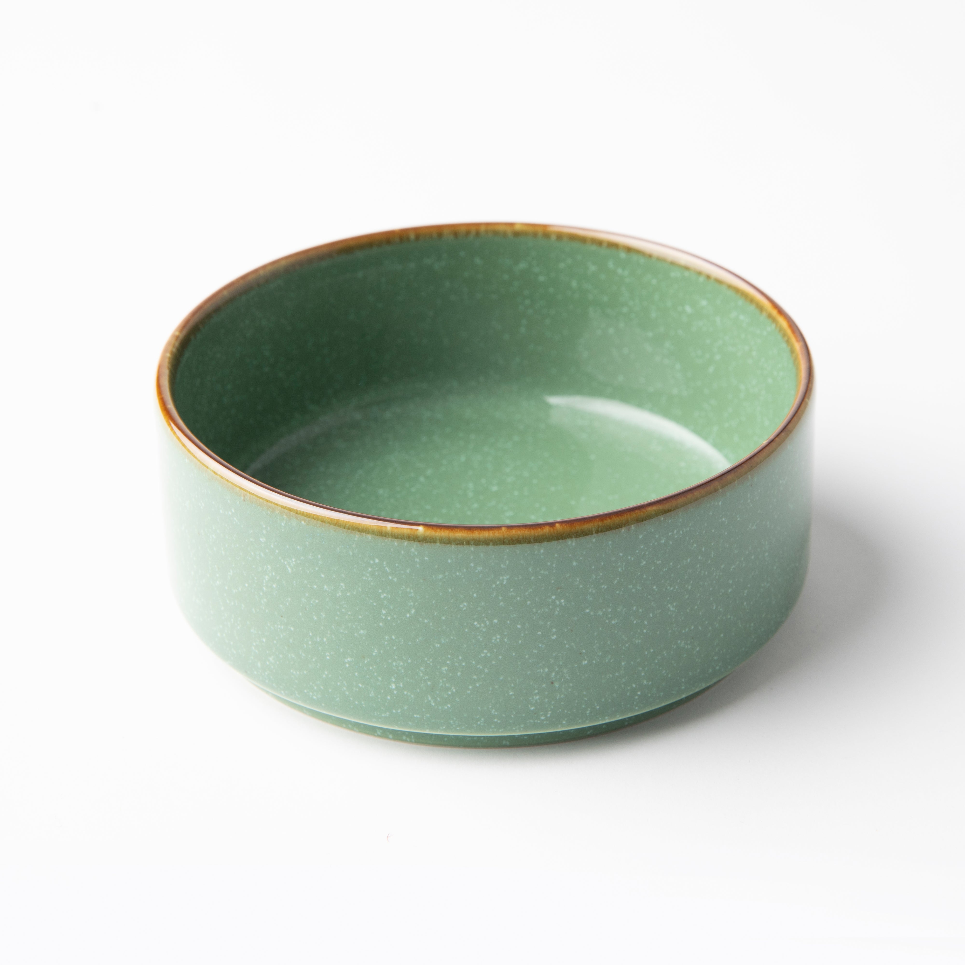 OMADA Flat Stackable Green Nibble Bowl