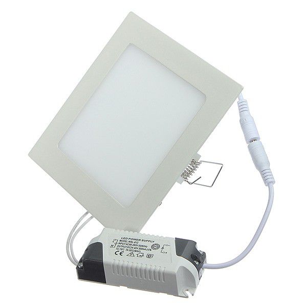 6W Square LED Panel Light - White 4 Pack