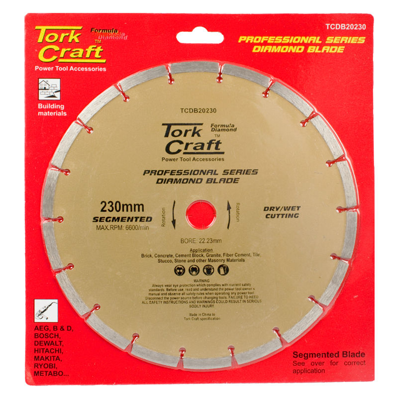 Tork Craft - Diamond Blade 230mm Segmented Profesional