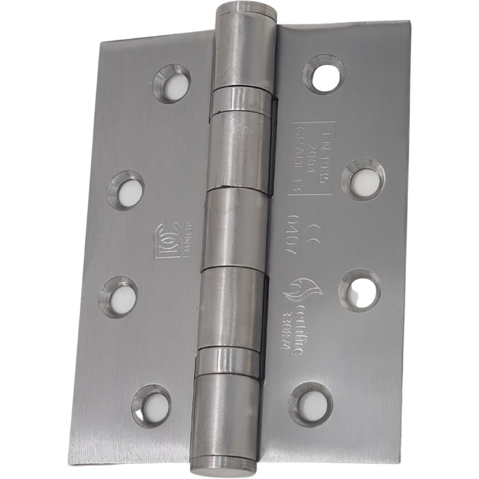 Stainless Steel Door Hinges - 100 X 75mm - Ball Bearing (304)