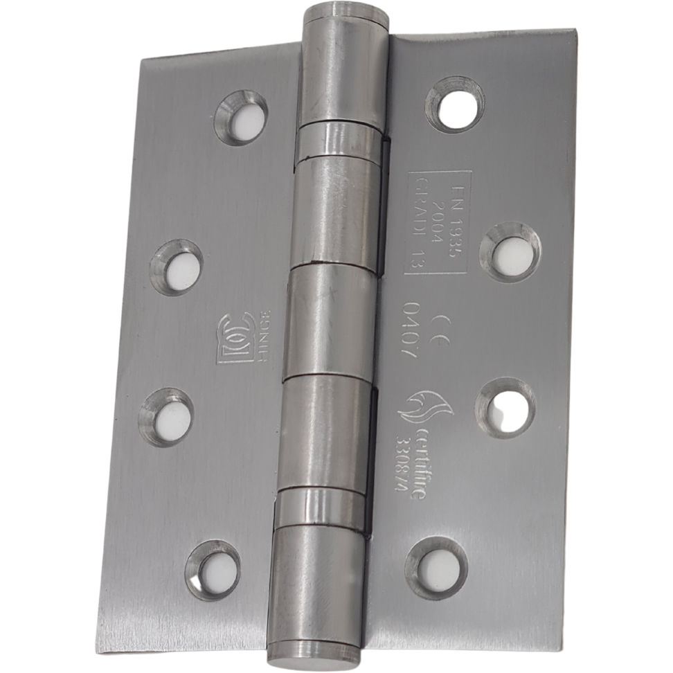 Stainless Steel Door Hinges 100 X 75mm Ball Bearing (201) LEROY
