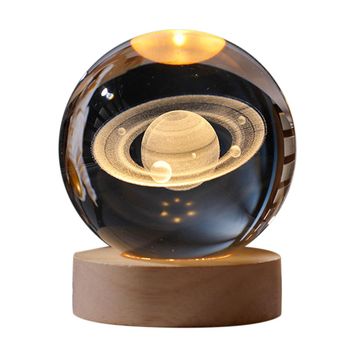 3D Luminous Crystal Ball LED Night Lamp
