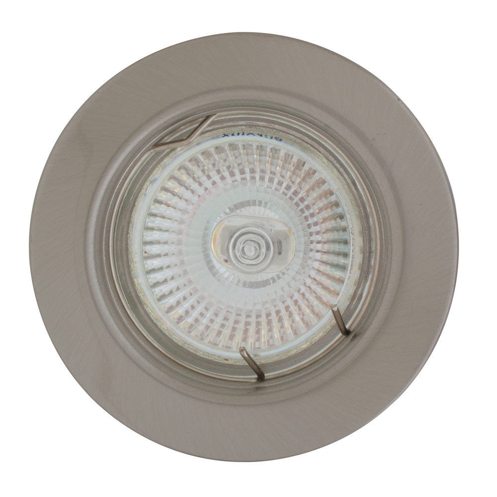 Eurolux - Straight Round - Downlight - 80mm - Satin Chrome - 5 Pack