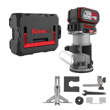 KRESS 1/4" Edge Router BL 20V TOOL ONLY