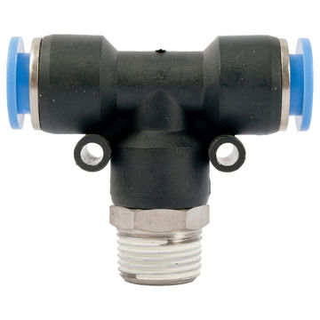 Aircraft - Pu Hose Fitting Tee 10mm-3/8 M - 10 Pack