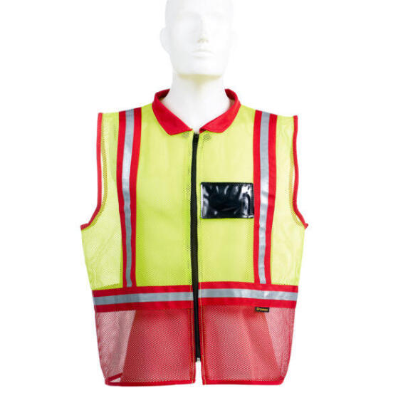 Safety Reflective Vest Dromex Yellow & Red Size Large