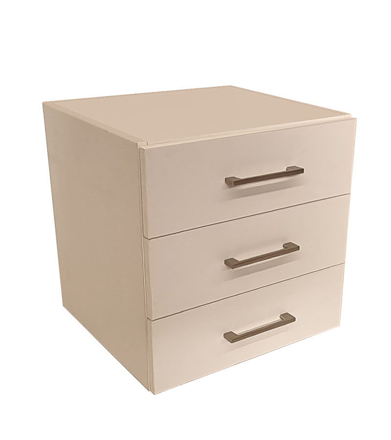 London 3 Drawer Add-On White