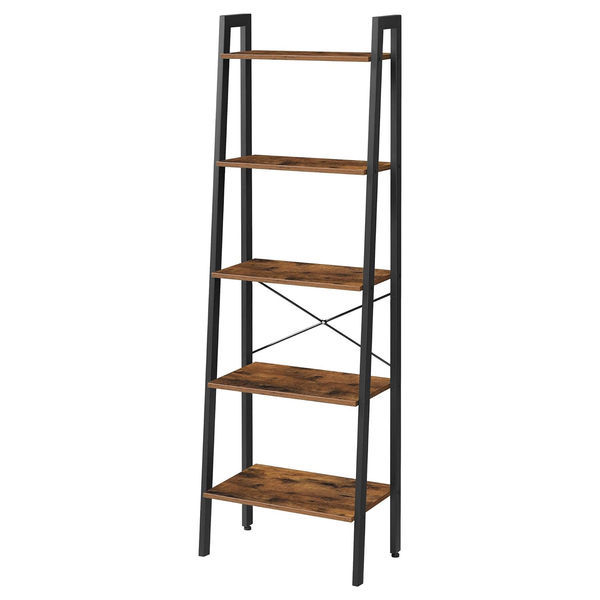 LAZAVA 5-Tier Ladder Bookcase – Modern & Space-Saving Storage Shelf