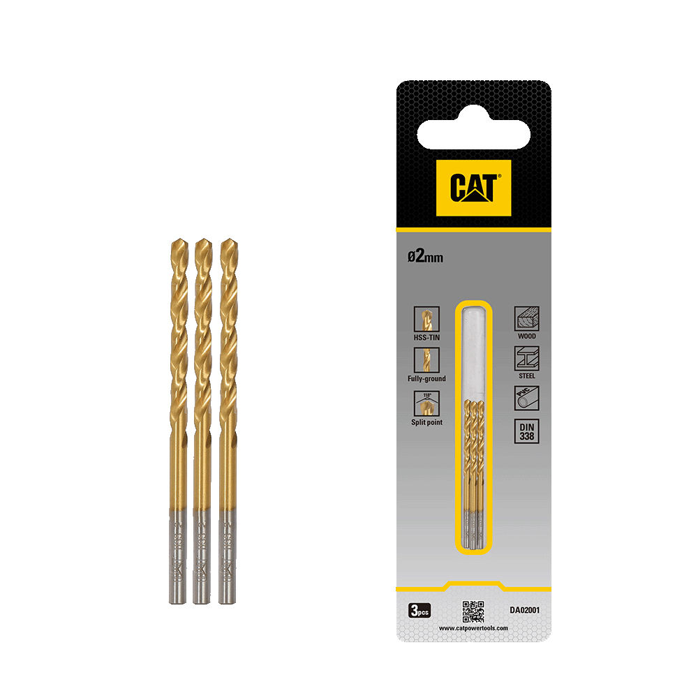CAT HSS Drill bit 2 x 49mm(Pack3)
