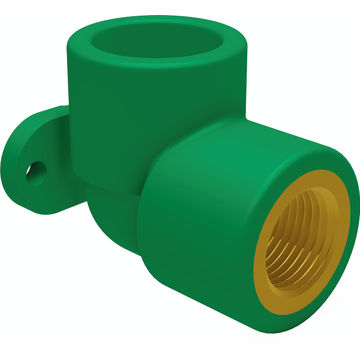 PPR EDT 25mm x 3/4''mm Green Fusion Wall plate Elbow 90''