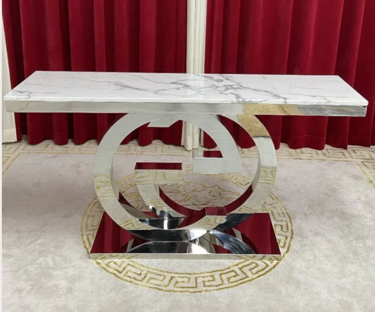 EFURN- GG Console Table (Silver)