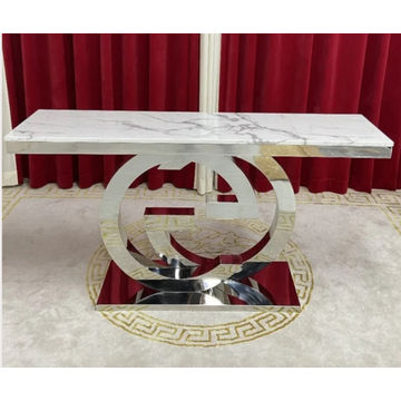 EFURN- GG Console Table (Silver)