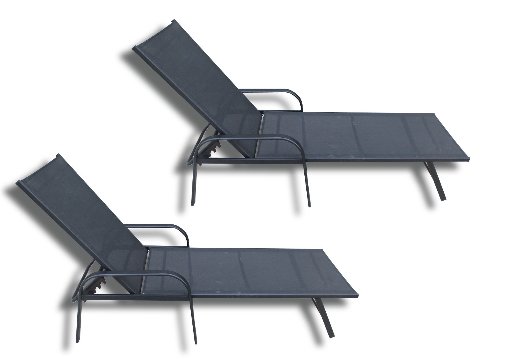 Seagull KD Textilene Pool Lounger 194cm 2 Pack