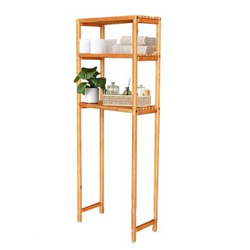 3 Tier Bathroom-Organizer Shelf Over-Toilet, Space Saver