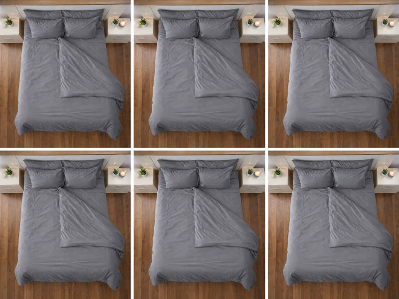 Hotel Collection - Duvet Cover Set - (06 Sets) - King - Smoked Pearl