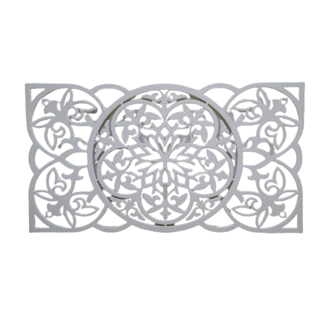 StyleX Renaissance Design PVC Headboard - White - Queen