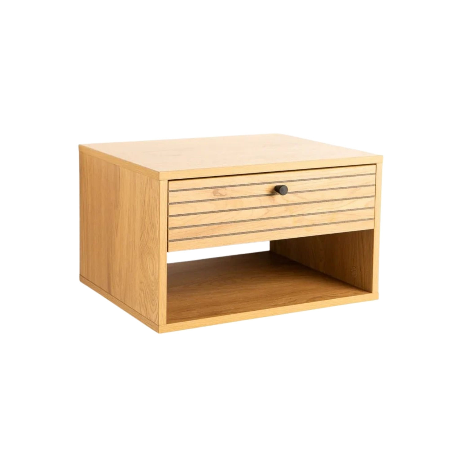 Floating Wall Pedestal with Drawer & Shelf