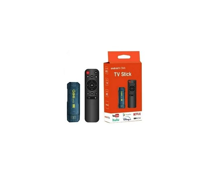Q96 Android 13.0 TV 4K Ultra HD Stick 8G Ram +125GB Rom 125 GB (Orange)