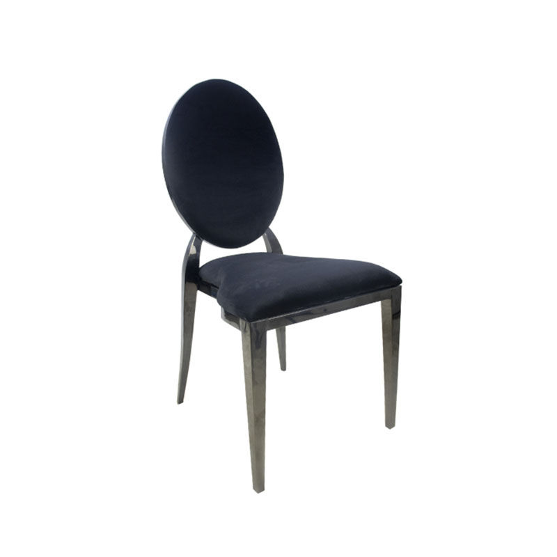 Vividitto - Velvet Dining Chair Black Frame