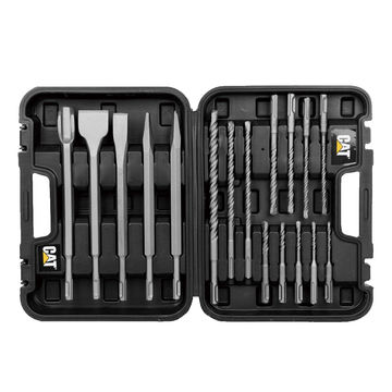 CAT SDS Hard Rock Drill Set Plus Chisels 17pc