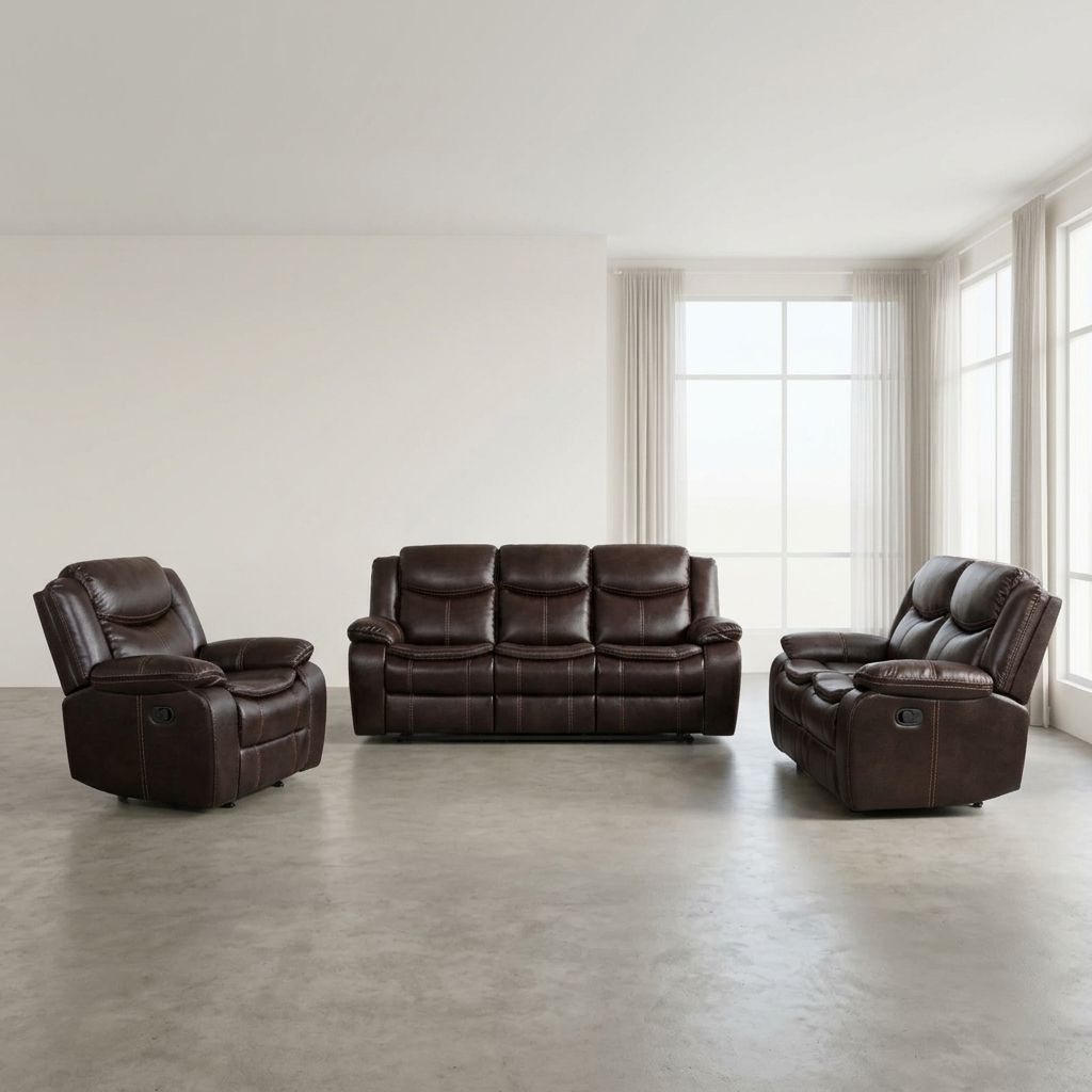 KC Furn -Paris Recliner Couch Set