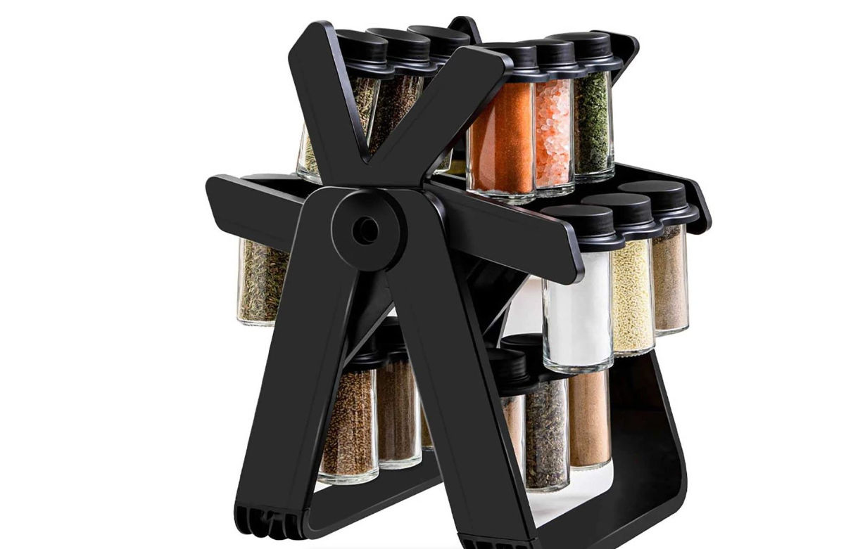 18 Piece Jar Rotating Spice Rack