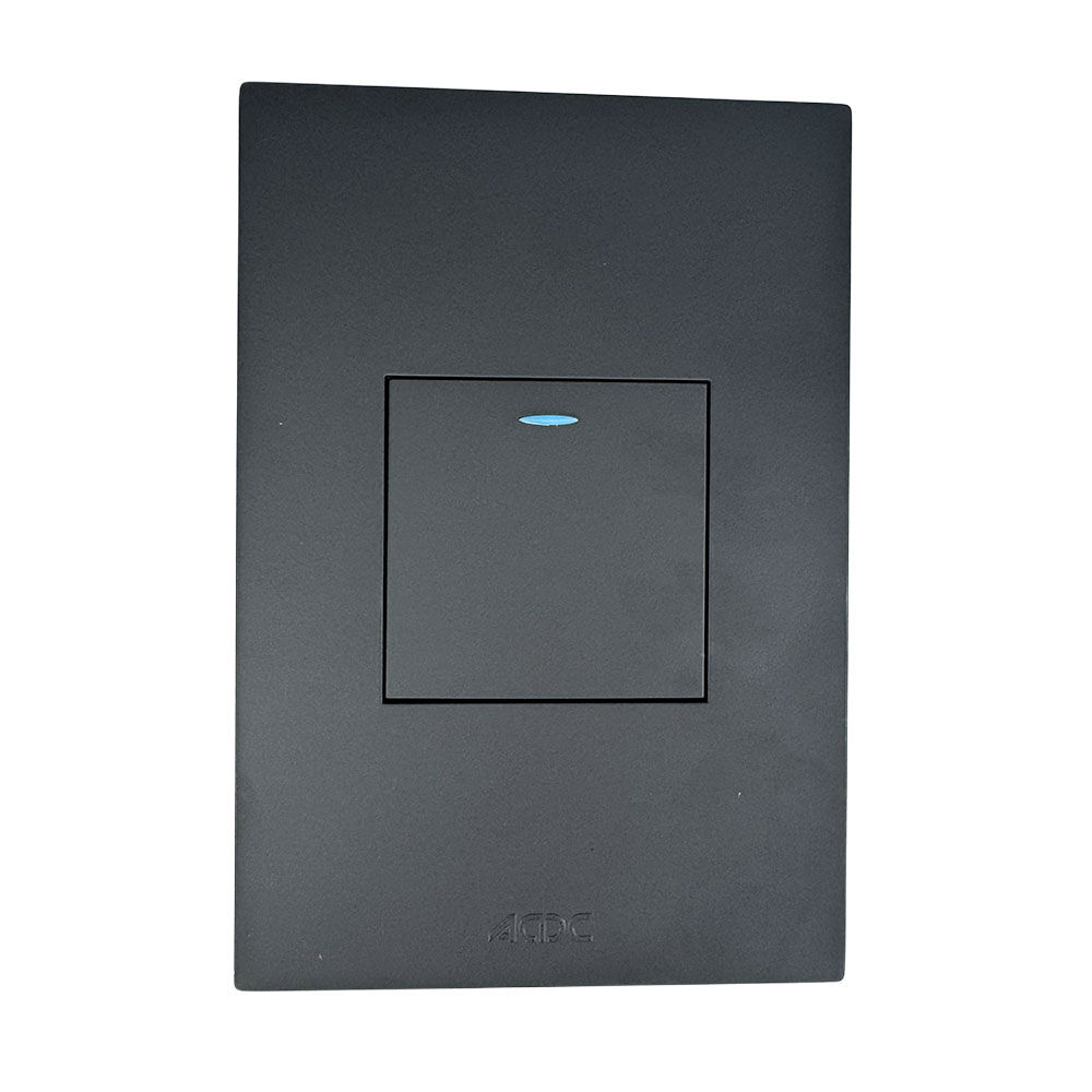 ACDC - Black Orion 3x3 1-Lever 1-Way Switch (Pre-Assembled)