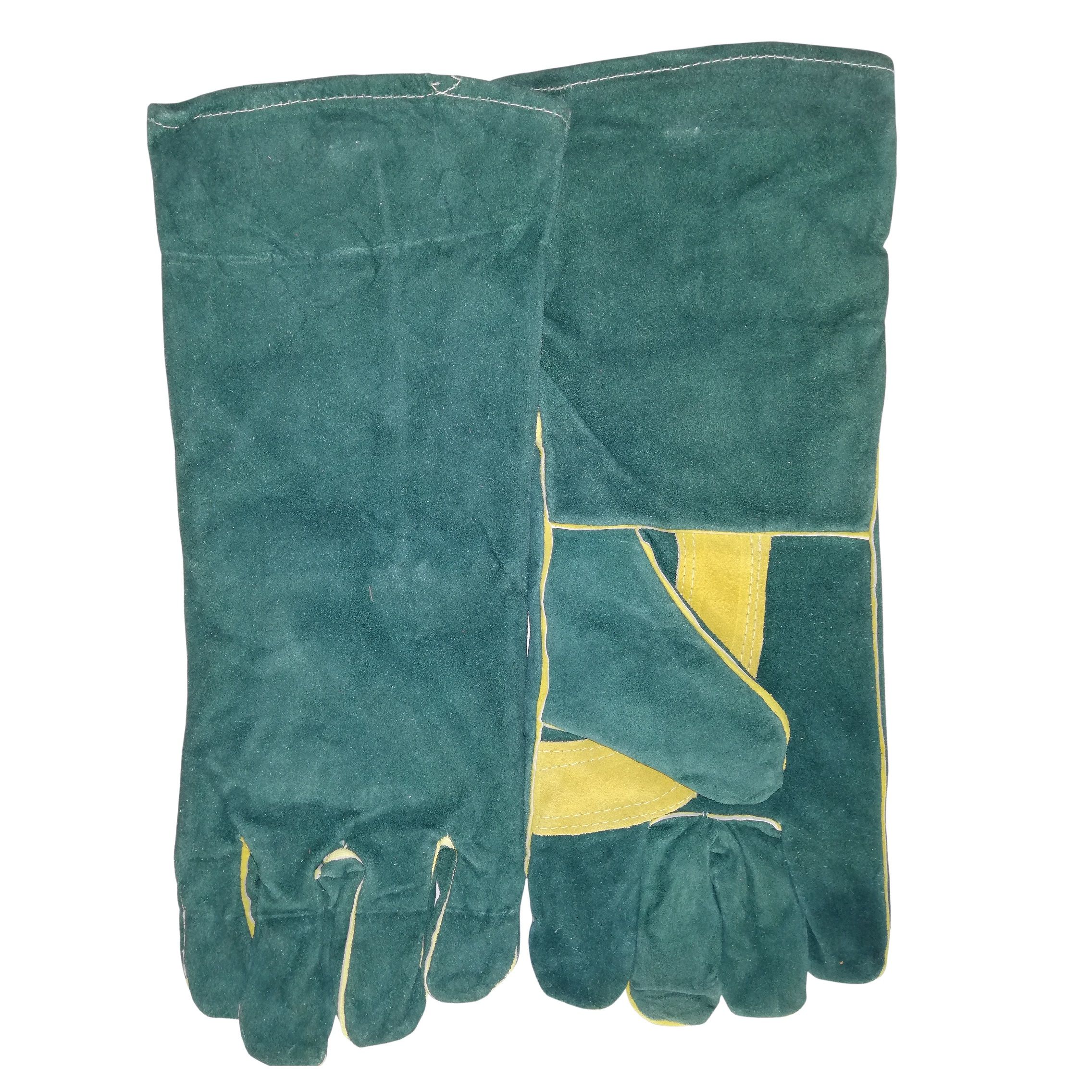 TAURUS GREEN LEATHER GLOVES-200MM