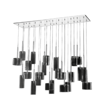 230v 20W G4 Bi-Pin Glass Rectangular Cluster Pendant